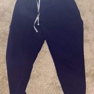 FIGS Womens High Waisted Zamora Jogger Scrub Pants- Purple Jam 2XL